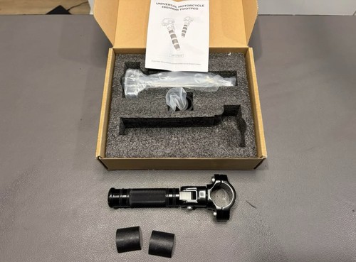 Black motorcycle highway pegs - motorcycle,